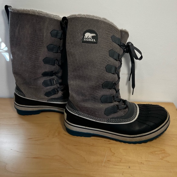 Sorel Tivoli High Winter Boots w/ Rare Blue Soles Women’s 8.5 - Picture 4 of 8